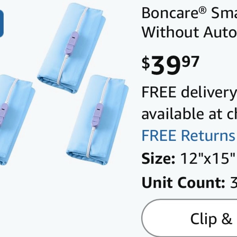 Blue Heating Pad